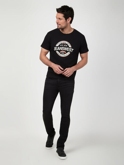 SS Jeanswest Logo Print Crew Tee
