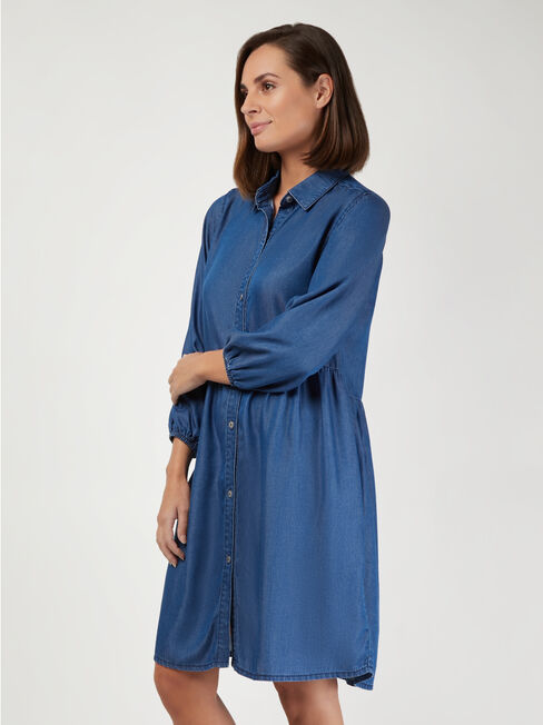 Ella Denim Shirt Dress