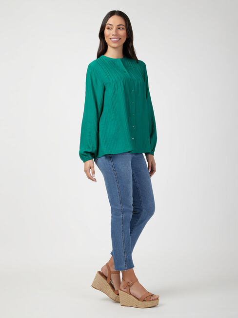 Jasmine Pintuck Front Top