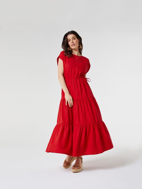 Avery Linen Midi Dress