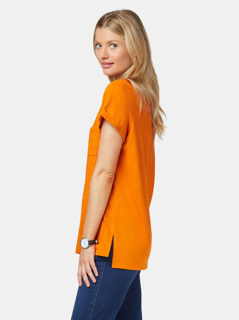 Relaxed Pocket Slub Tee