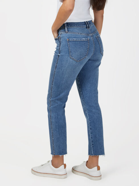 Izzy Mid Waisted Slim Crop Jeans