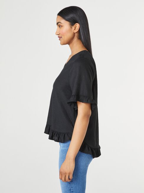 Ivy V-Neck Ruffle Top