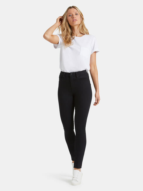 Butt Lifter Skinny Jeans Black Night