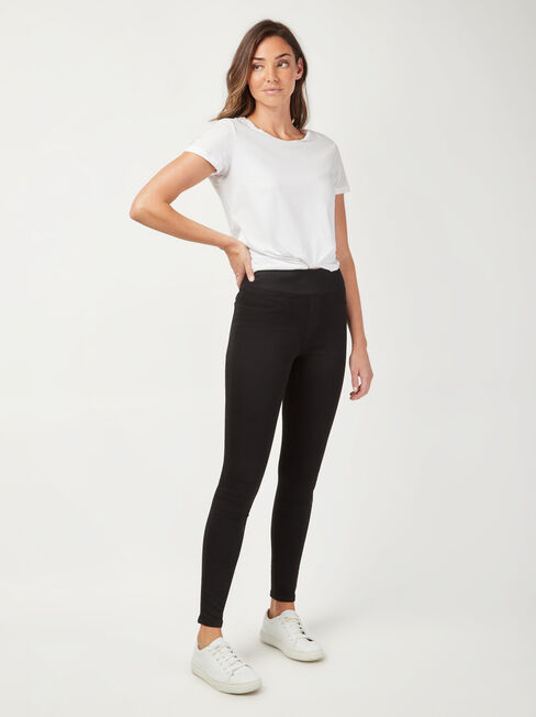 Tessa J-Luxe Skinny Jeans Black