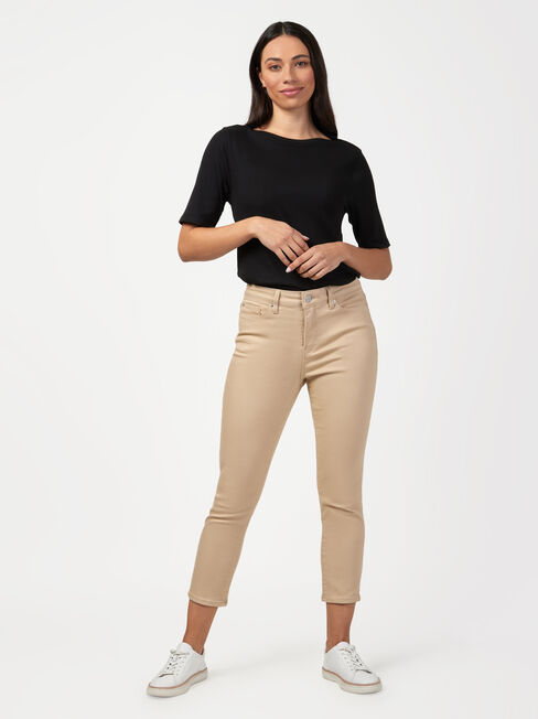 Kara Mid Waisted Skinny Capri