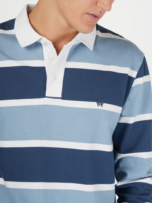 LS Dustin Stripe Rugby Polo