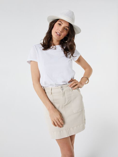 Bella A-Line Denim Skirt