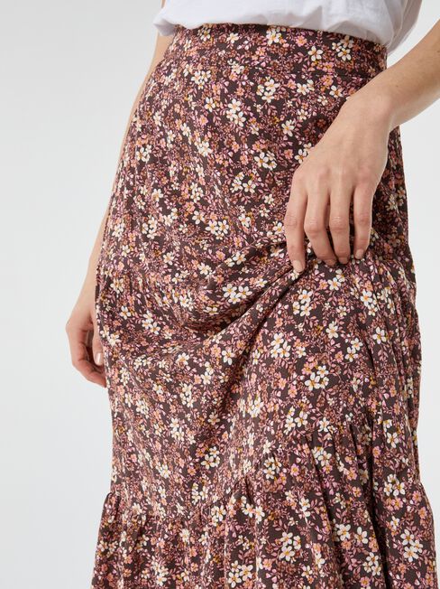 Birdie Tiered Maxi Skirt