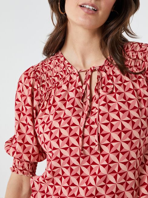 Allegra Tie Front Blouse