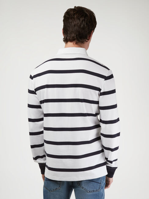 LS Gibson Stripe Rugby Polo