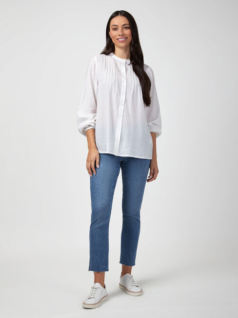 Jasmine Pintuck Front Top