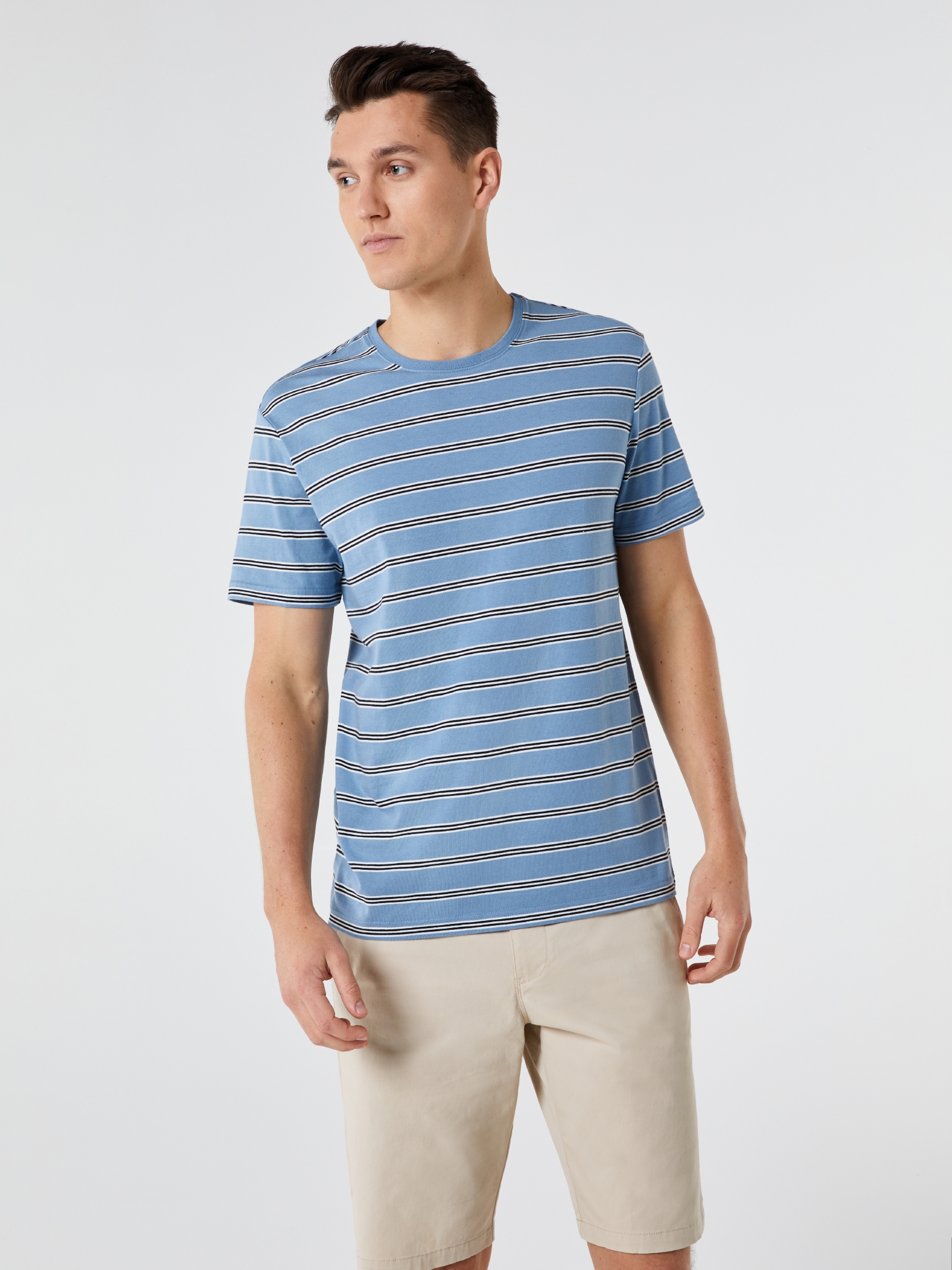 SS Odin Stripe Crew Tee