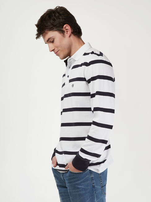 LS Gibson Stripe Rugby Polo