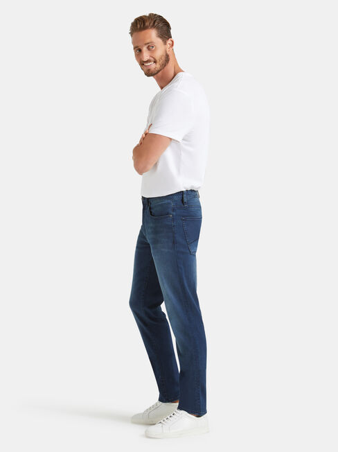 Denim Flex Slim Tapered Jeans Dark Indigo