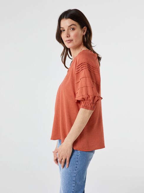 Aubrey Tuck Detail Raglan Top