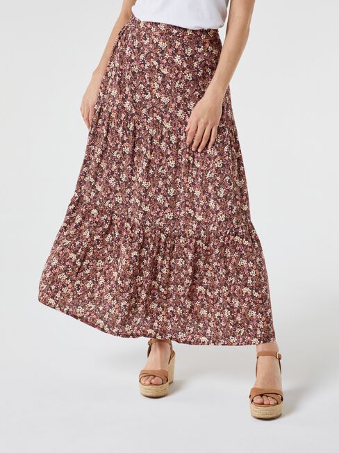 Birdie Tiered Maxi Skirt
