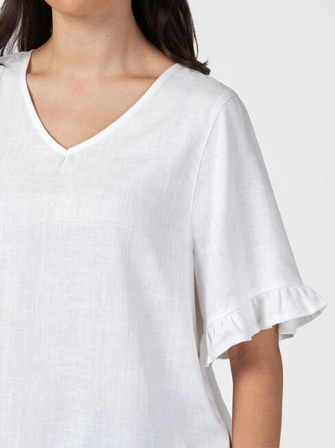 Ivy V-Neck Ruffle Top