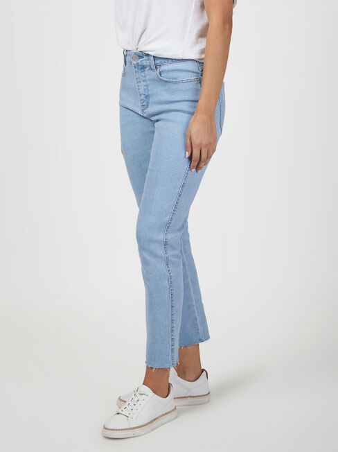Izzy Mid Waisted Slim Crop Jeans