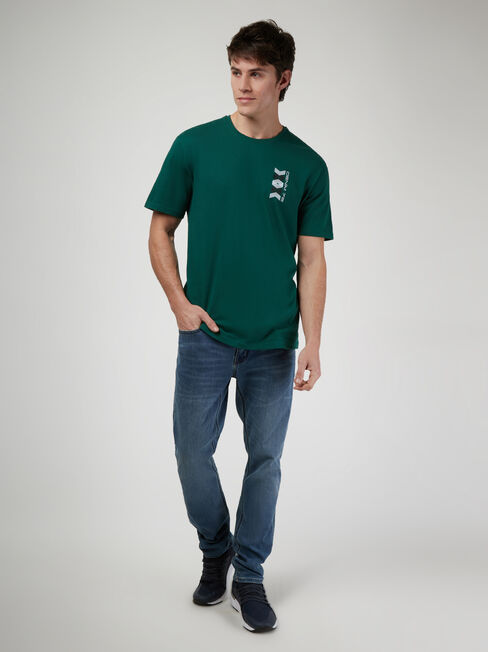 SS Derek Print Crew Tee