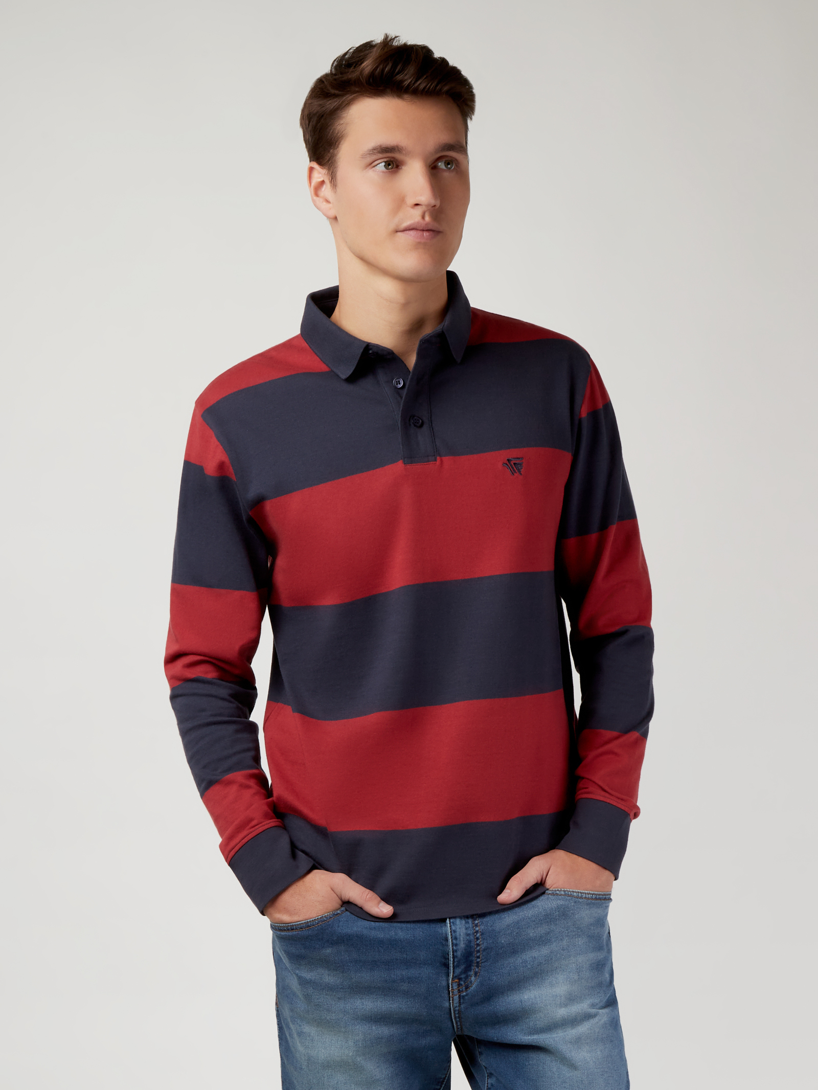 LS Granger Stripe Rugby Polo