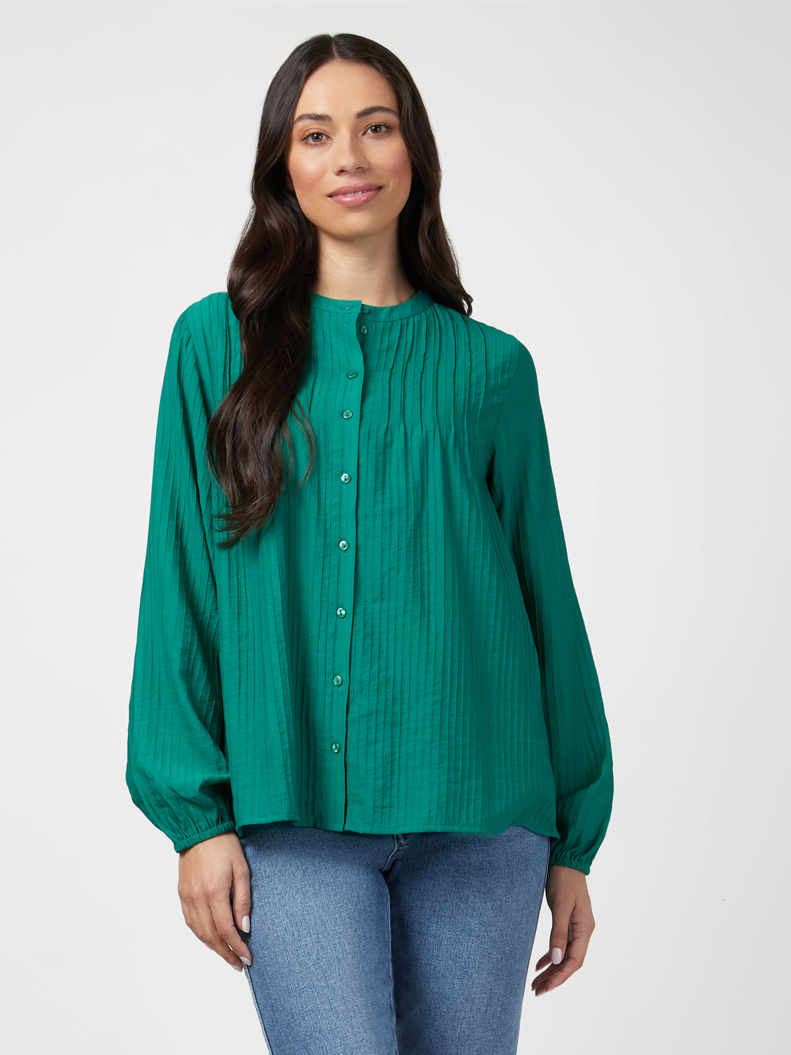 Jasmine Pintuck Front Top