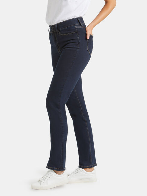 Tummy Trimmer Slim Straight Jeans Absolute Indigo