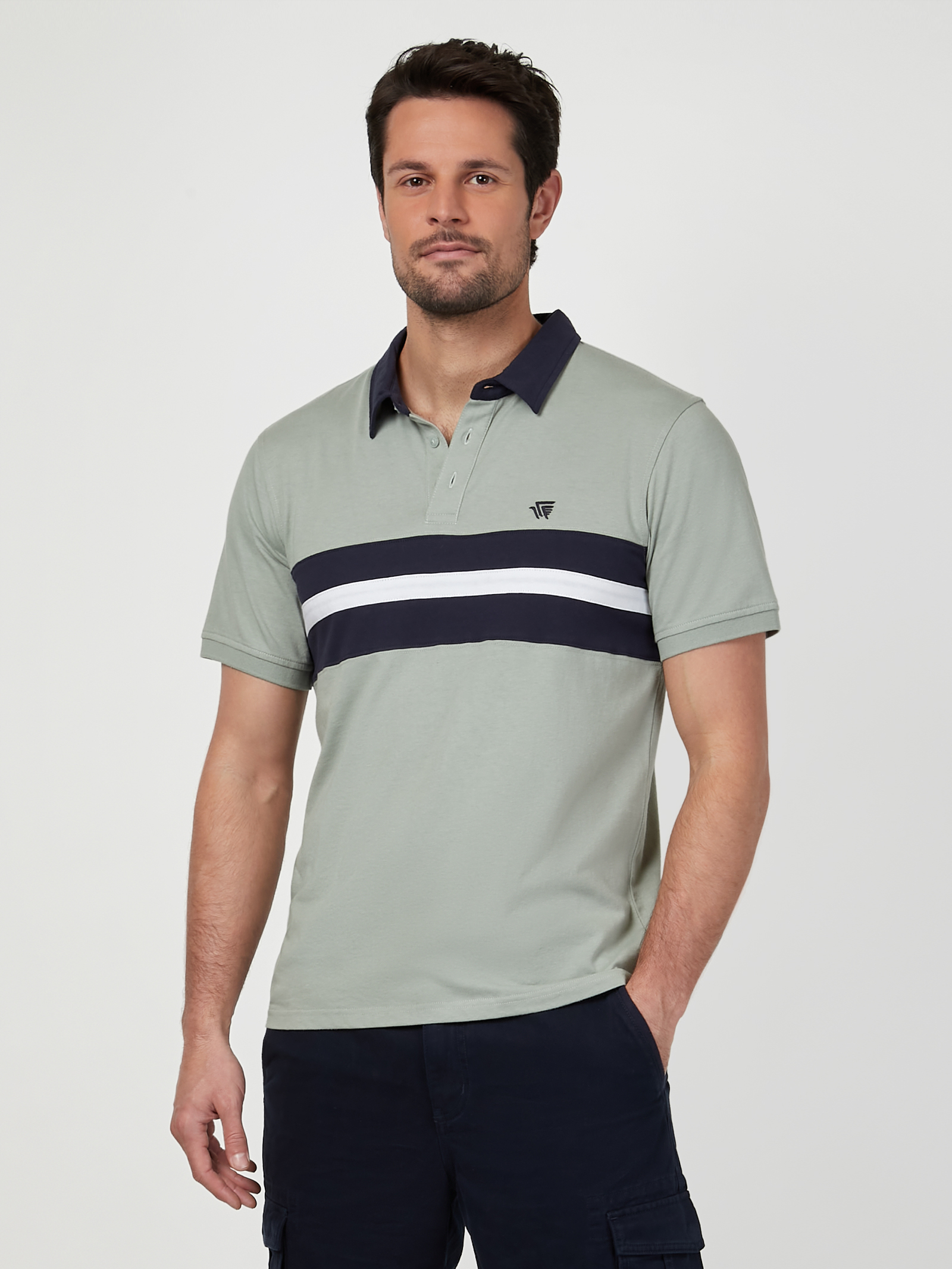 SS Ashton Panel Jersey Polo