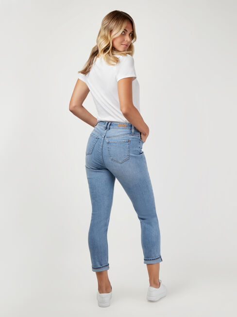 Brooke High Waisted tapered Crop Jeans