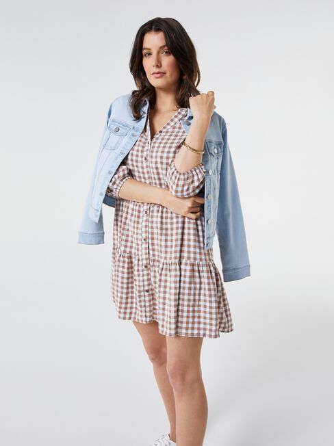Kennedy Blouson Sleeve Shirt Dress