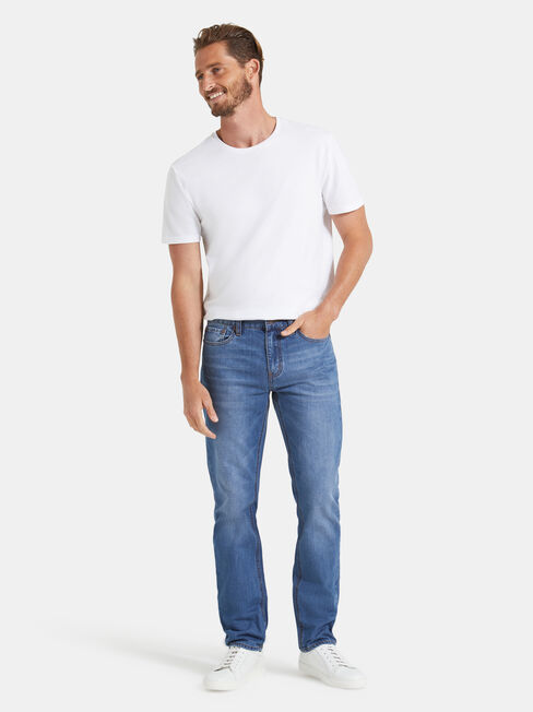 Slim Straight Jeans Mineral Blue