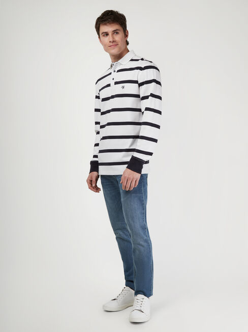 LS Gibson Stripe Rugby Polo
