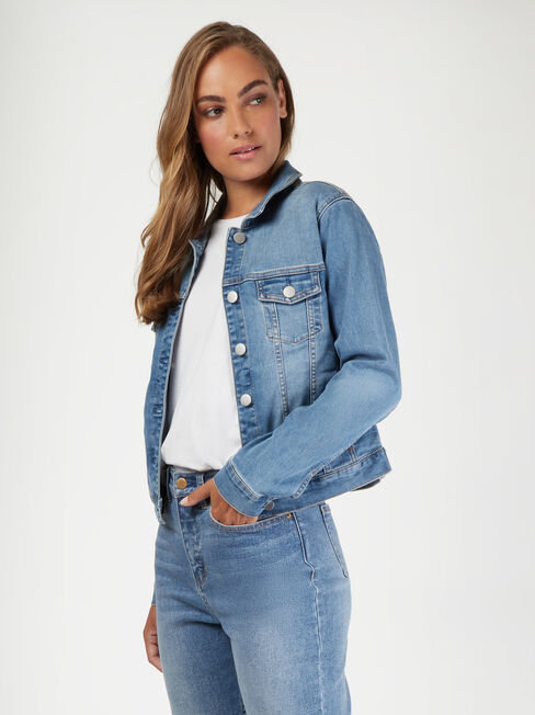Classic Stretch Denim Jacket
