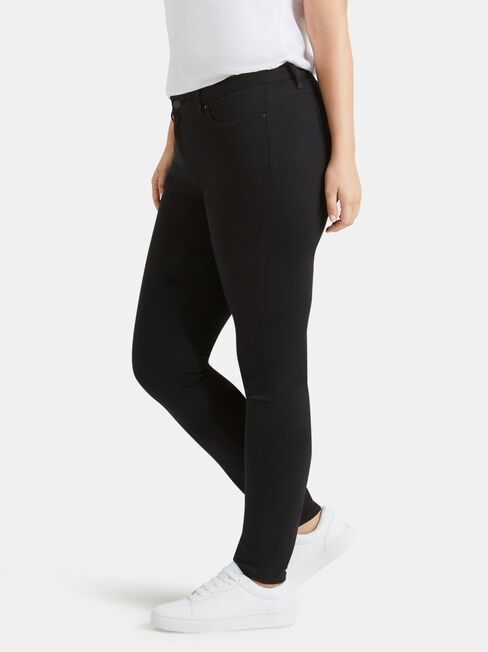 Curve Embracer Skinny Jeans Black Night