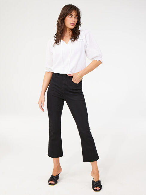 Rita High Waisted Crop Boot Jeans