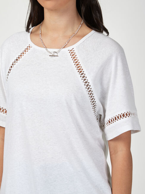 Sage Lace Insert Tee