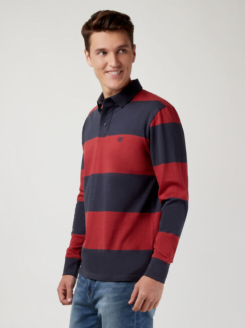 LS Granger Stripe Rugby Polo