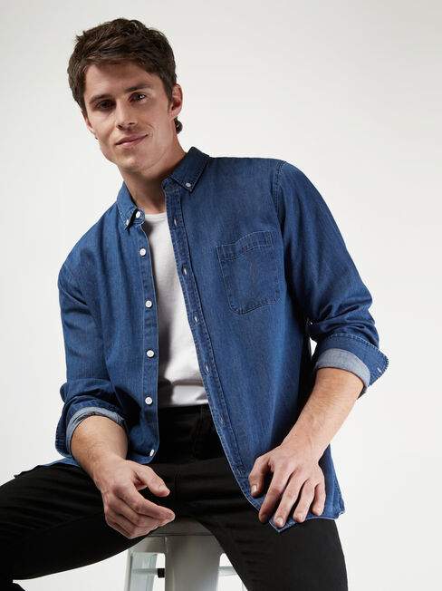 LS Rex Chambray Shirt