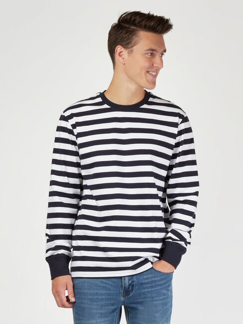 LS Wilton Stripe Crew Tee