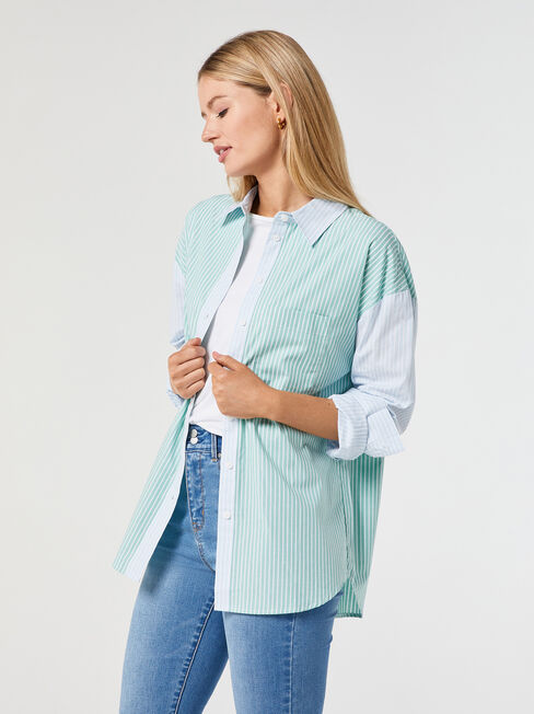 Fern Cotton Stripe Shirt