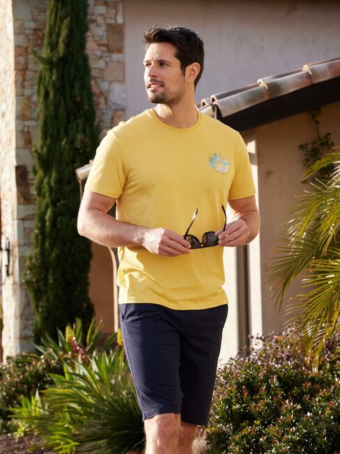 SS Logan Print Crew Tee