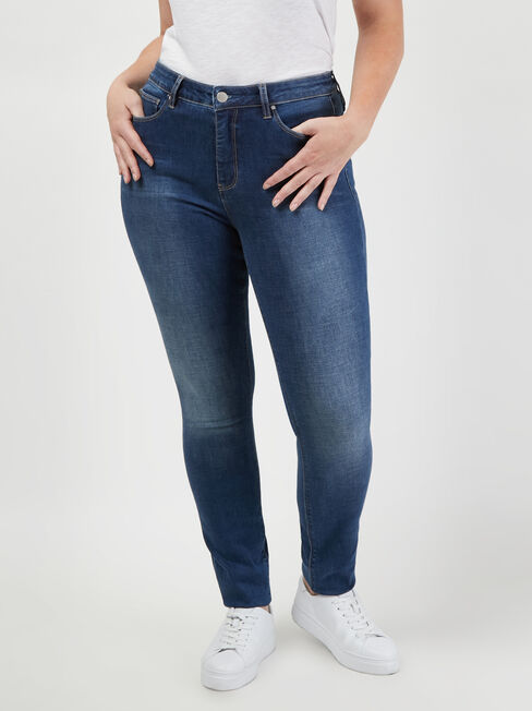 Curve Embracer Butt Lifter Skinny Jeans Mid Sapphire