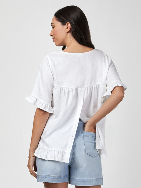 Ivy V-Neck Ruffle Top