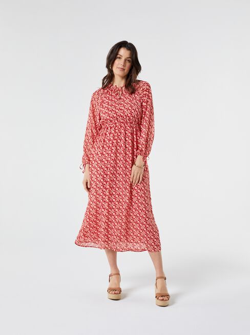 Bexley Tie Neck Maxi Dress