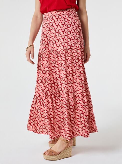Birdie Tiered Maxi Skirt