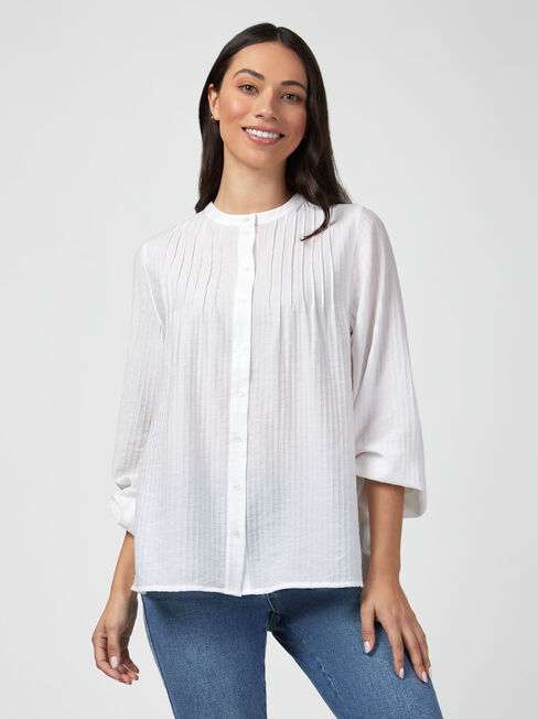 Jasmine Pintuck Front Top