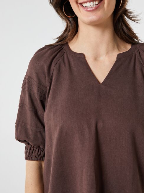 Aubrey Tuck Detail Raglan Top