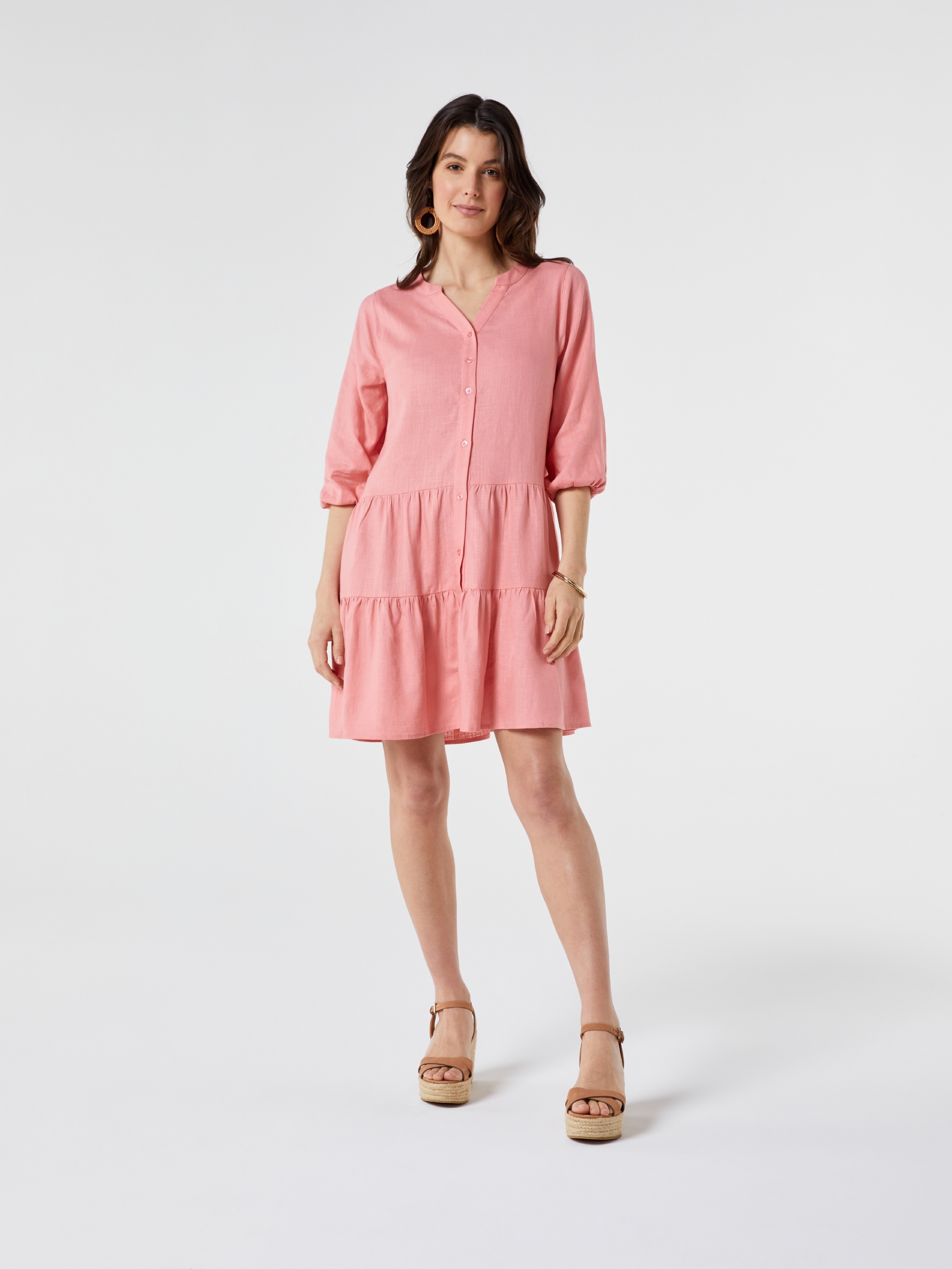 Kennedy Blouson Sleeve Shirt Dress