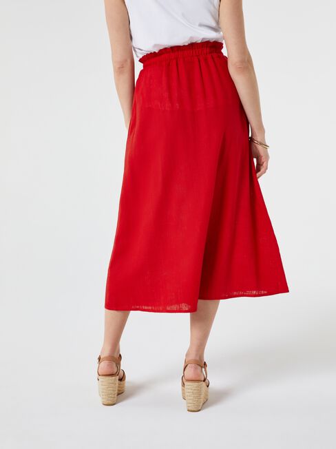 Collette Ruched Waist Midi Skirt
