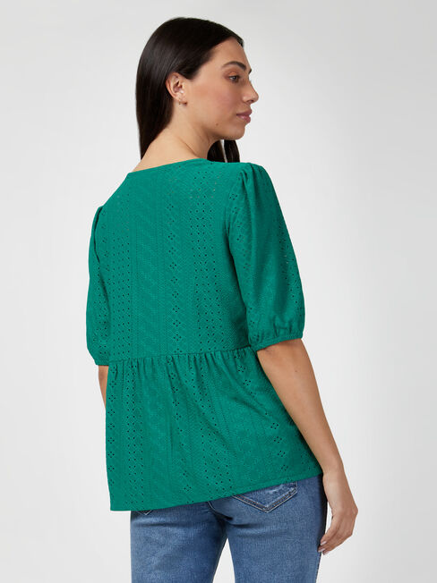 Eden Lacey Button Front Tee